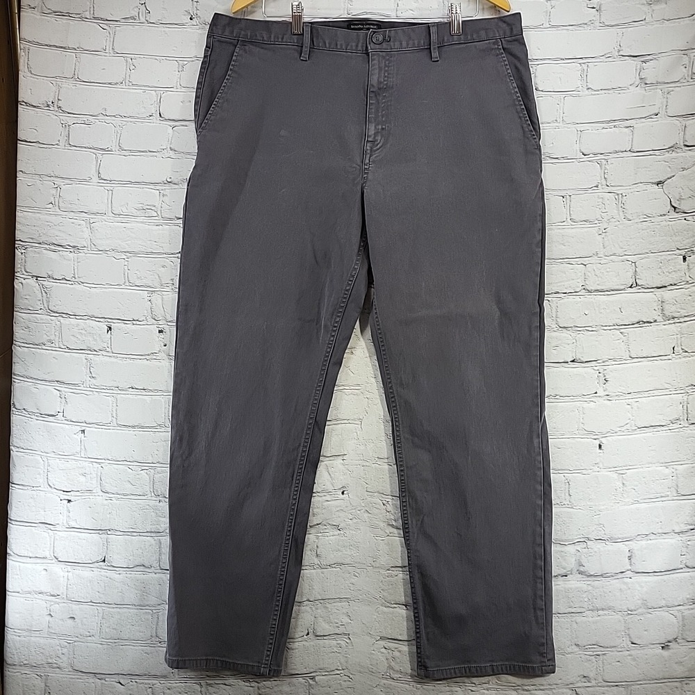 Banana Republic Aiden Pant‎ Jeans Mens sz 38x32 Gray Flaw